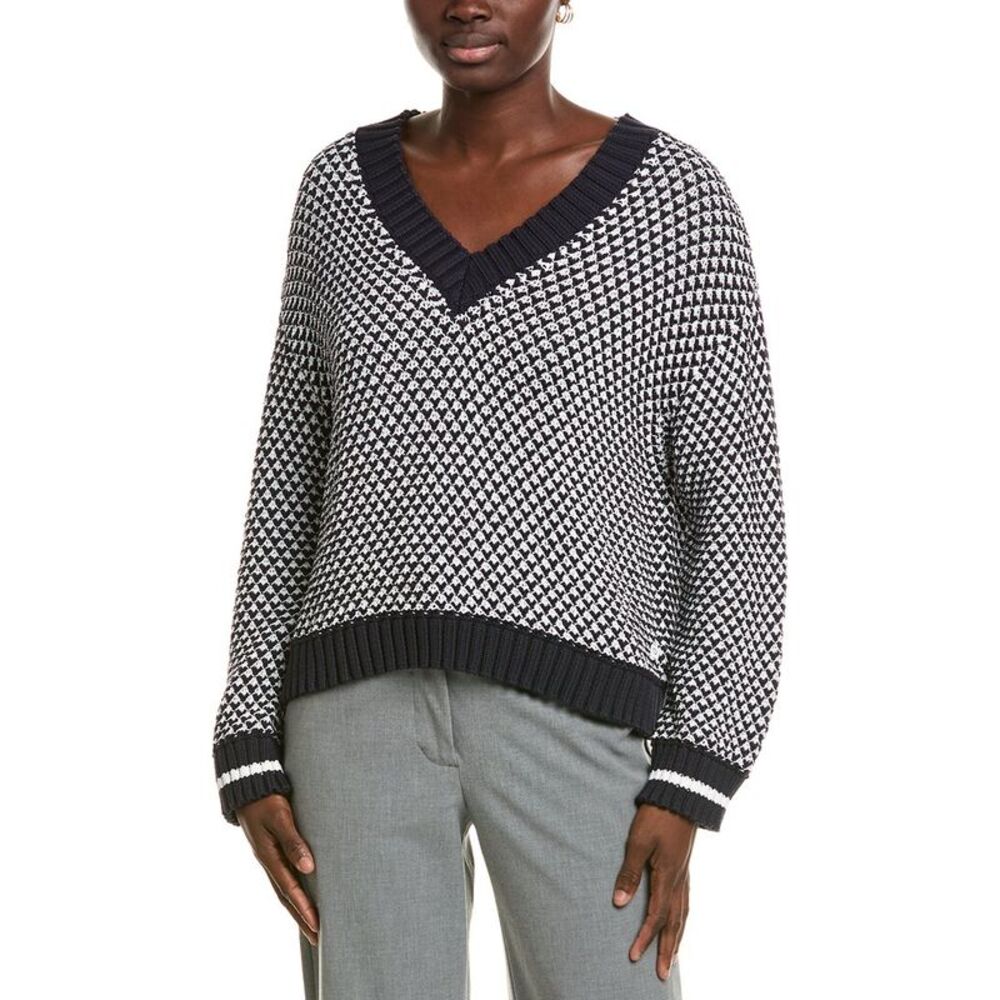 Marc Cain Womens  Knit Sweater, Navy